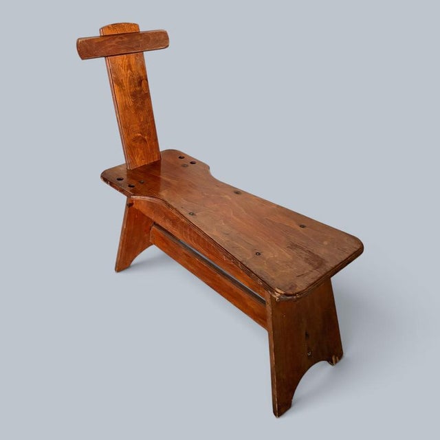 Handmade Oak Artist's Easel Bench For Sale - Image 6 of 8