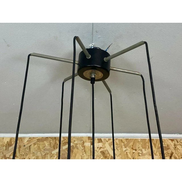 Metal Mid-Century Space Age Cascading Pendant Lamp in Glass, 1970s For Sale - Image 7 of 13