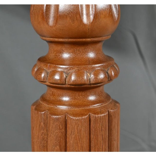 Oval Pedestal Table in Mahogany For Sale - Image 11 of 18