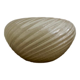 Large Gold Murano Glass Bowl For Sale