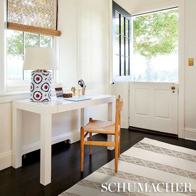 Schumacher Schumacher Sequoia Stripe 9' x 12' Jute Rug in Natural For Sale - Image 4 of 5