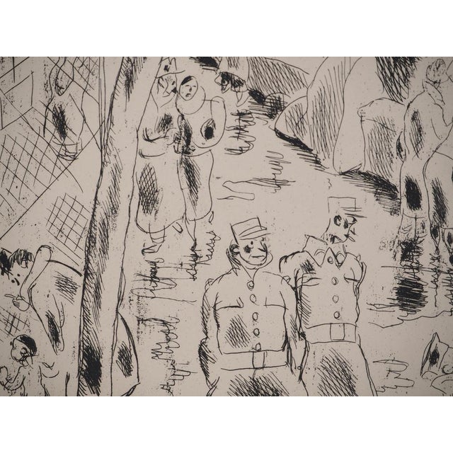 Modern Gus Bofa, Fauverie at the Jardin Des Plantes, Original Engraving For Sale - Image 3 of 6