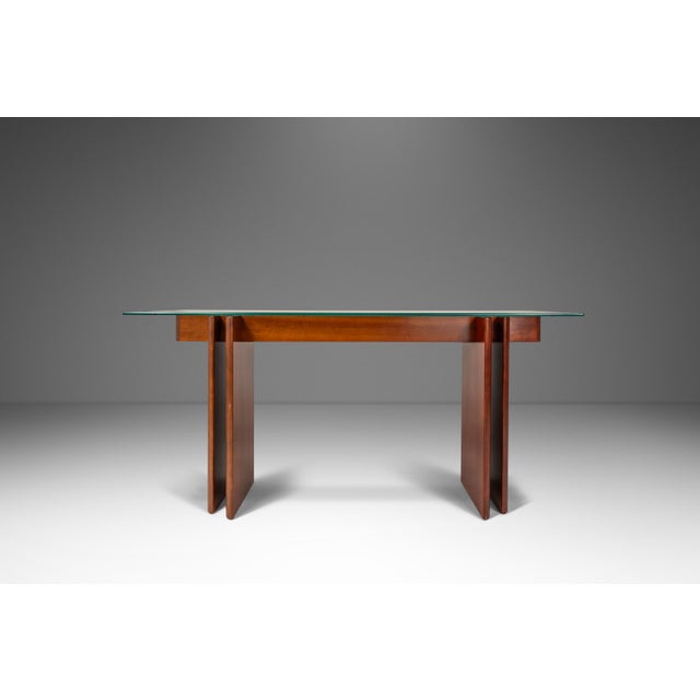 Introducing an iconic Danish-made console table designed by Gustav Gaarde for Trekanten. In stunning original condition...
