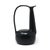 A swan-necked jug in black bucchero ceramic designed by Gio Ponti, produced by Costantino for the 1997 Neoponti...