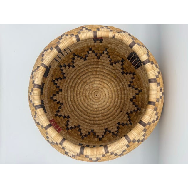 Late 20th Century Rare Vintage Hopi Native American Coiled Basket For Sale - Image 5 of 6
