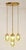 19th Century Art Nouveau Brass and Glass Chandelier, 1890s For Sale - Image 5 of 17