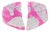 Anne and Frank Vigneri Pink and Silver Foil Resin Clip Earrings For Sale