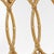 Glass Vintage Hollywood Regency Triple Oval Mirror | Gold Interlocking Triptych | MCM For Sale - Image 7 of 9