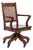 Antique Wooden Swivel Office Chair For Sale