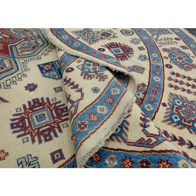 Oriental Hand Knotted Round Rug 8'4" x 8'2" #17100 For Sale In Houston - Image 6 of 8