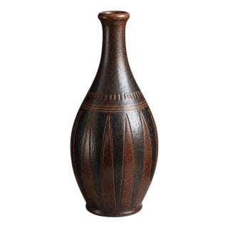 Mid-Century Modern Swedish Wallåkra Stoneware Vase by Arthur Andersson, 1950s For Sale