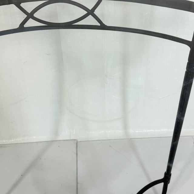 Attributed to Mario Papperzini for Janus Et Cie Iron & Glass Round Dining Table For Sale - Image 12 of 18