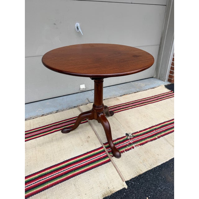 A Very Nice Antique English Mahogany George III Mahogany Tilt Top Tea Table, Circa 1780's For Sale - Image 11 of 11