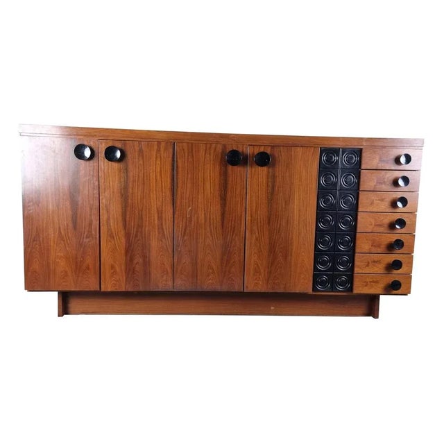 Brutalist Vintage Brutalist Highboard, 1970s For Sale - Image 3 of 9