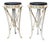 Pair of 20th Century Northern European Parcel-Gilt Pedestals With Marble Tops For Sale