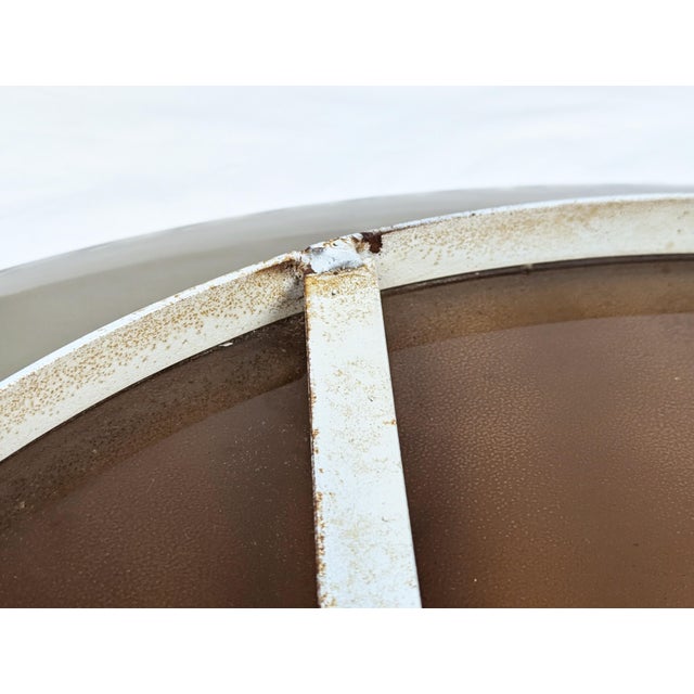 Italian Smoked & Grinded Glass Mirror attributed to Cristal Art, 1970s For Sale - Image 13 of 14