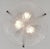 Metal French Art Deco Chandelier by Verreries Des Hanots - 1930 France For Sale - Image 7 of 14