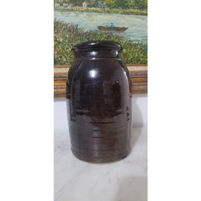 Coffee Antique Donaghho Company Parkersburg w.v Wax Seal Stoneware Crock For Sale - Image 8 of 12