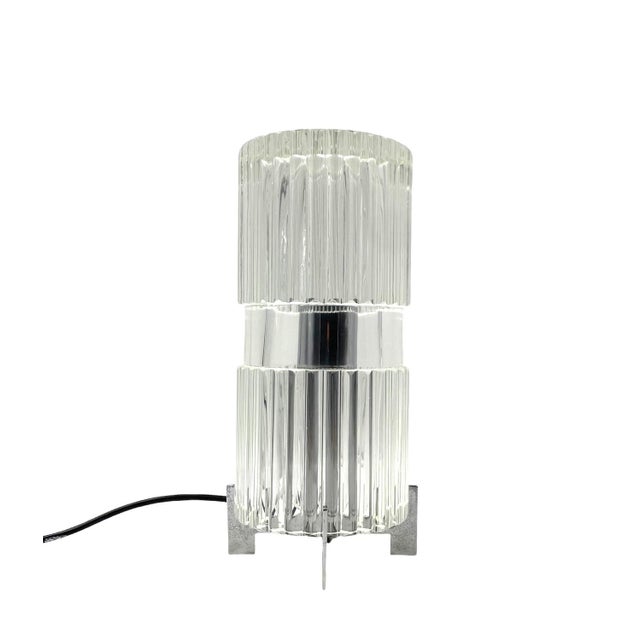 Vintage Italian Glass Table Lamp, 1970s For Sale - Image 15 of 16