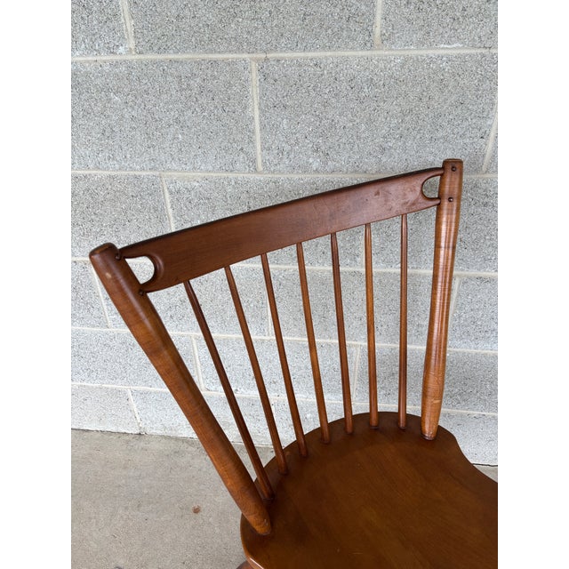 Mid 20th Century Sprague & Carleton Antique Birdcage Style Maple Side Chairs - A Pair For Sale - Image 5 of 13