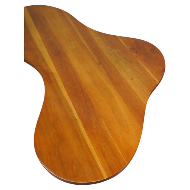 Widdicomb Freeform Walnut Brass Coffee Table, Model 1759 by t.h. Robsjohn-Gibbings, 1950s For Sale - Image 4 of 18