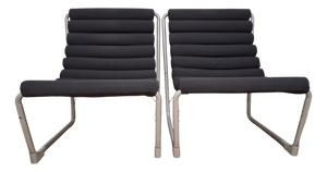 French Lounge Chairs, 1980s, Set of 2
