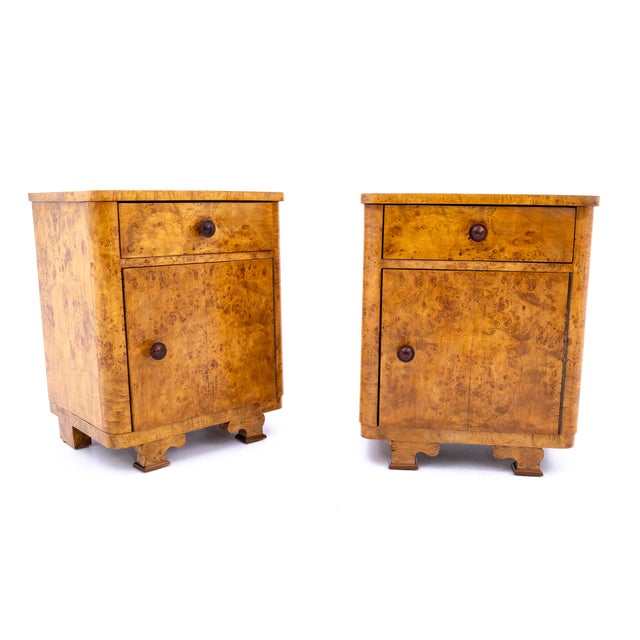 Art Deco Style Side Tables, Poland, 1950s, Set of 2 For Sale - Image 10 of 15