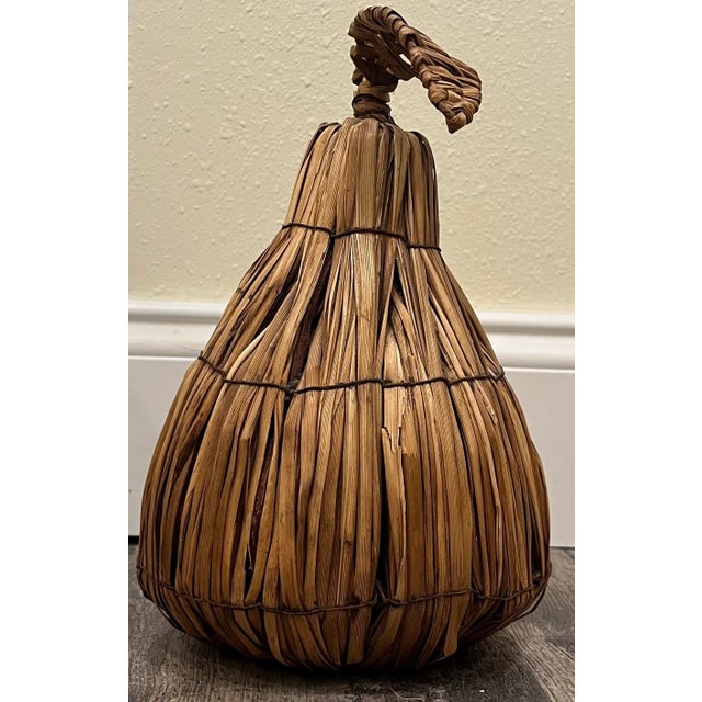 1980s Woven Pear Tabletop Decor For Sale - Image 4 of 5