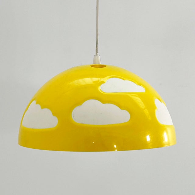 Ikea Yellow Skojig Cloud Pendant Lamp by Henrik Preutz for Ikea, 1990s For Sale - Image 4 of 7