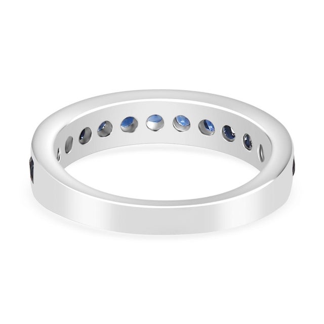 Not Yet Made - Made To Order 3.01ctw Sapphire Stackable Band in 14k Gold Ring Size 5.5 For Sale - Image 5 of 12