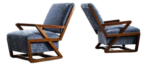 Lounge Chairs, Italian Manufactory, 1940s
