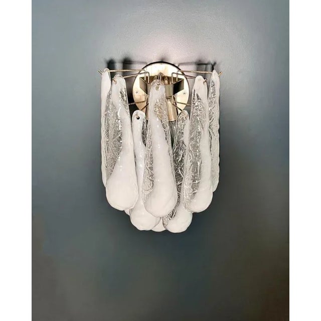 Metal Italian Wall Sconces, Murano, 1990s, Set of 4 For Sale - Image 7 of 18