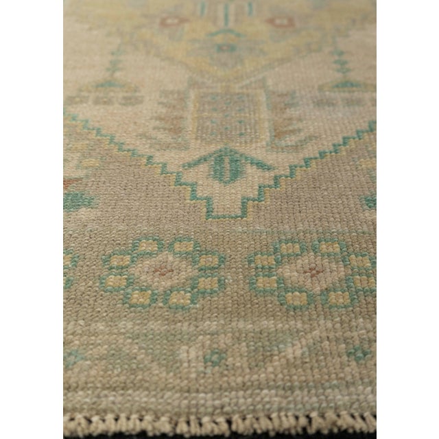 Turkish Turkish Mini Rug Oriental Hand Knotted Vintage Rug 1'11" x 3'1" #21050 For Sale - Image 3 of 8