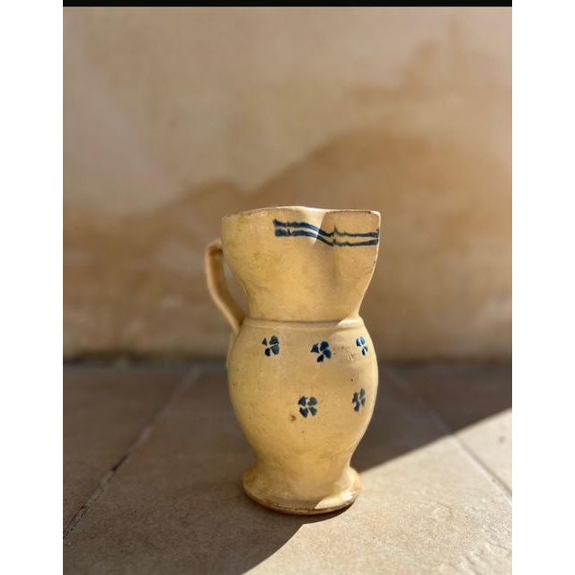 1940s Handmade Ceramic Jug From Puglia, Italy For Sale - Image 9 of 12