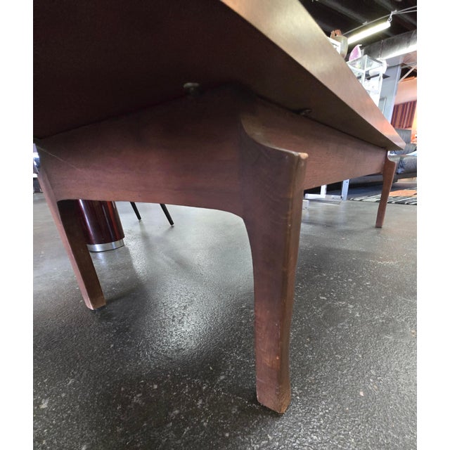 Mid-Century Modern Long Wooden Coffee Table by Jens Rison For Sale In Miami - Image 6 of 8