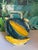 Hand-glazed Spanish gargoulette — traditional ceramic water pitchers from southern Spain — shaped as a cantaloupe melon...