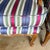 Wood Pair Striped Baker Bergères For Sale - Image 7 of 11