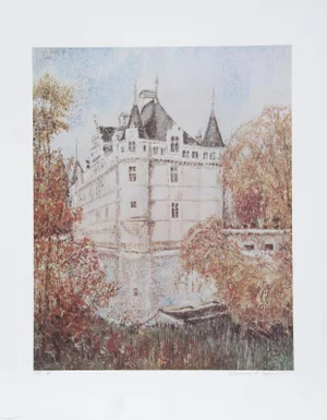 William Collier, French Castle Ii, Lithograph