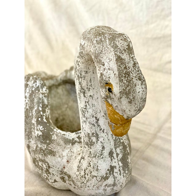 Original MidCentury Concrete Garden Swan Chairish