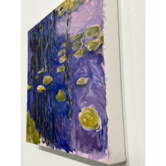 Water Lilies Study, Original Painting by Bridgette Duran For Sale - Image 4 of 6