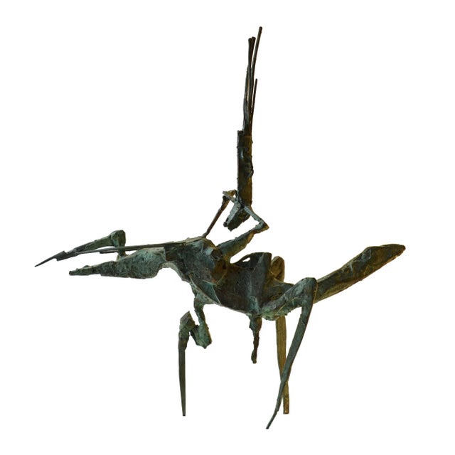 Brutalist Bronze Sculpture of Acrobat on Horse by Dutch Artist Jacobs For Sale - Image 10 of 10