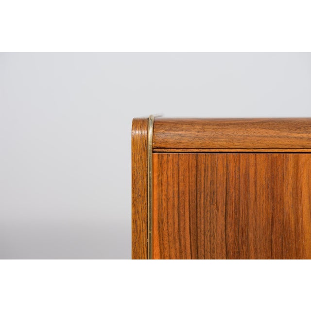 Brown Small Sideboard by Bohumil Landsman & Hubert Nepožitek for Jitona, Czechoslovakia, 1960s For Sale - Image 8 of 18