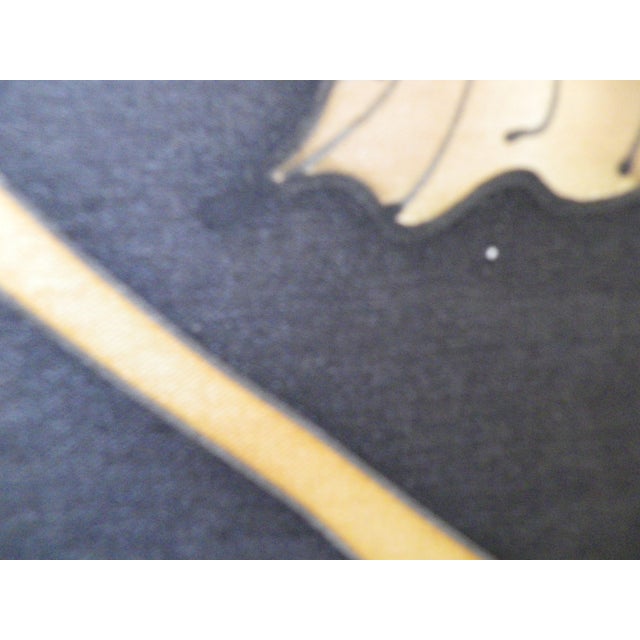 Ginkgo Leaf Painting on Silk, France, 1970s For Sale - Image 10 of 18