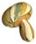 1960s-70s Gold Tone Pastel Mushroom Brooch For Sale