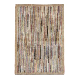 Galerie Shabab Collection Mid-20th Century Chinese Art Deco Throw Rug For Sale