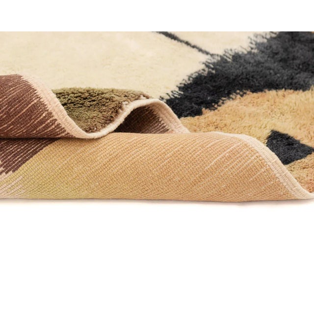 Black Hand-Knotted Wool Premium Rug by Azele Studio For Sale - Image 8 of 10