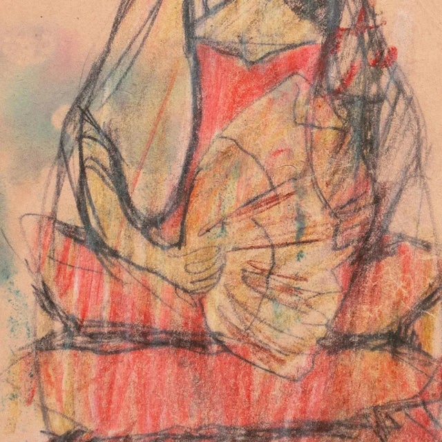 Victor Di Gesu 'Flamenco Dancer' by Victor Di Gesu, Paris, Louvre, Académie Chaumière, Los Angeles County Museum of Art, San Francisco Art Association, California For Sale - Image 4 of 7