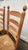 1970s Vintage Set of 10 Light Oak Ladder-Back Rush Seat Dining Chairs For Sale - Image 5 of 18
