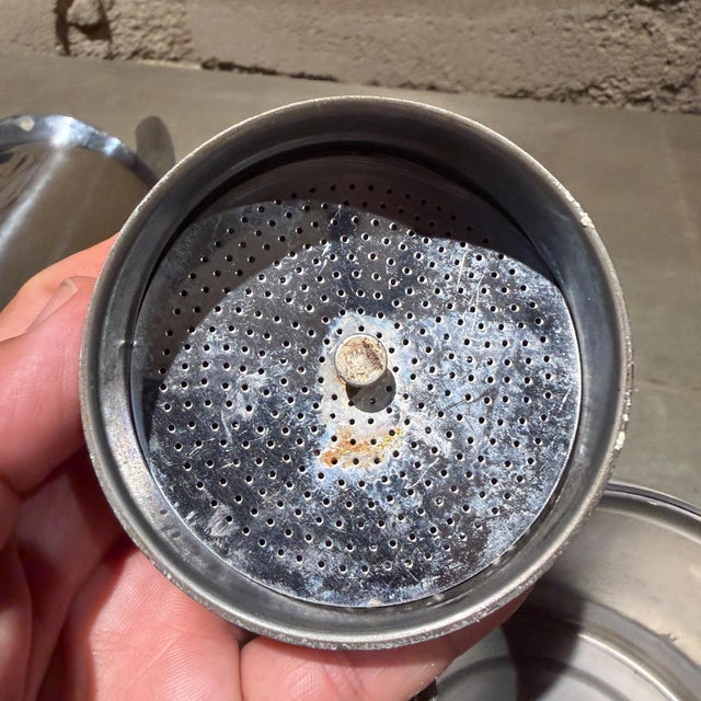 Vintage Gaggia Stainless Steel Stovetop Espresso Maker Inox Moka Pot For Sale - Image 13 of 13