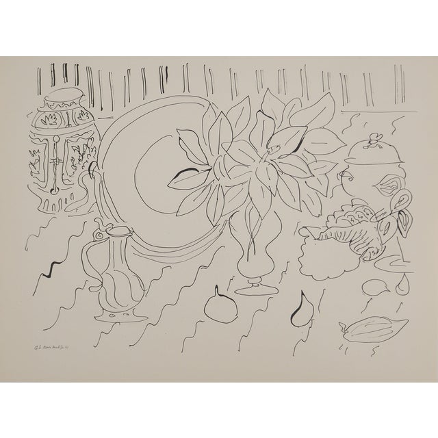 Henri Matisse, Nature morte au bouquet de lys, Lithograph For Sale
